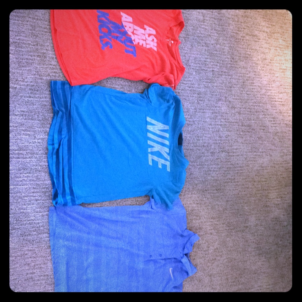 Golf T, two athletic t shirts